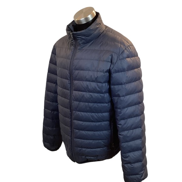 Heat Keep Ultra-Light Down Jacket Navy - Picture 3 of 11